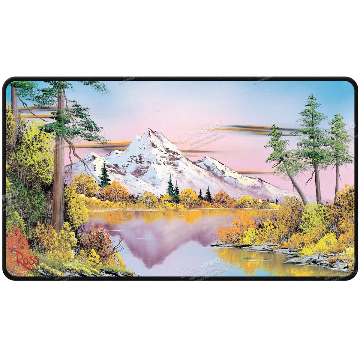 Ultra Pro - Bob Ross - Black Stiched Playmat