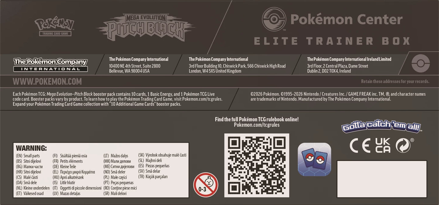 Pokémon - ME05 - Mega Evolution - Pitch Black - Elite Trainer Box