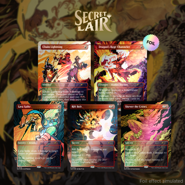 Secret Lair - Ultimate Pencil Superdrop - EVERYTHING IS ON FIRE