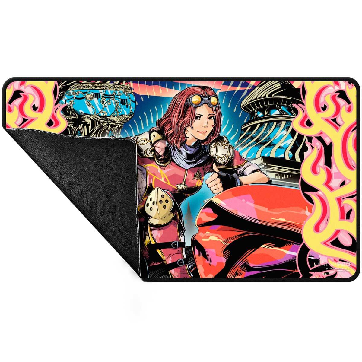 Ultra Pro - Aetherdrift - Black Stiched Playmat - Chandra, Spark Hunter