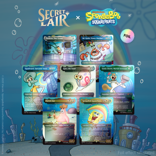Secret Lair - Our Boss is on Vacation Superdrop - Secret Lair x SpongeBob SquarePants: Legends of Bikini Bottom