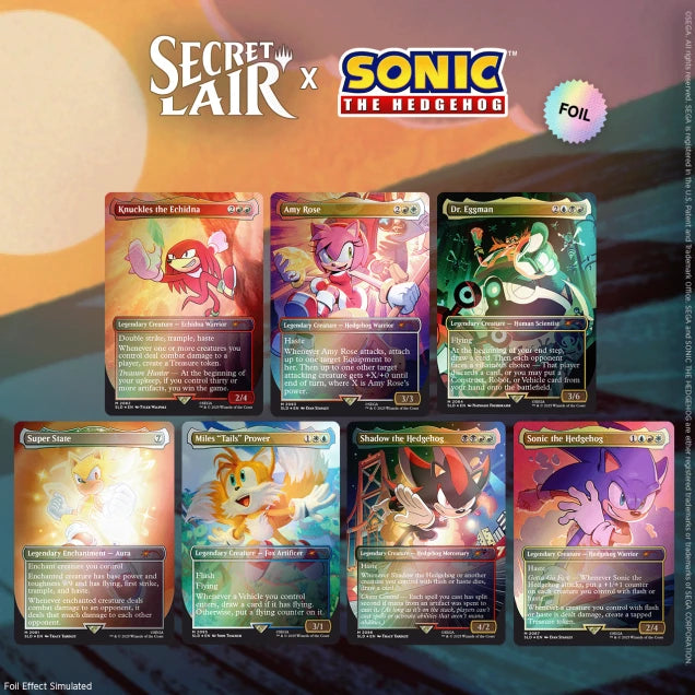 Secret Lair - The Sonic Superdrop - Secret Lair x Sonic: Friends & Foes