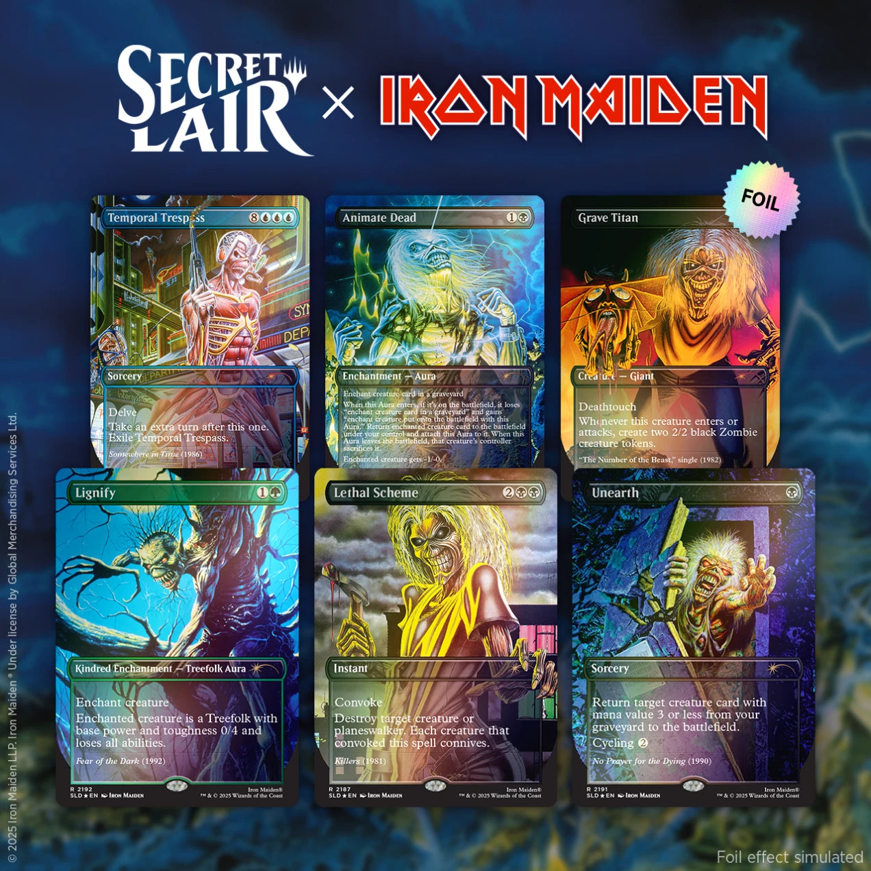 Secret Lair - Iron Maiden - Album Art