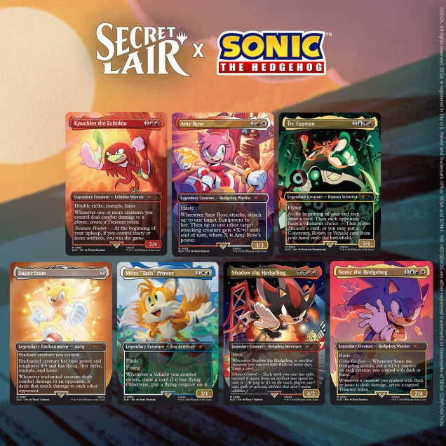 Secret Lair - The Sonic Superdrop - Secret Lair x Sonic: Friends & Foes
