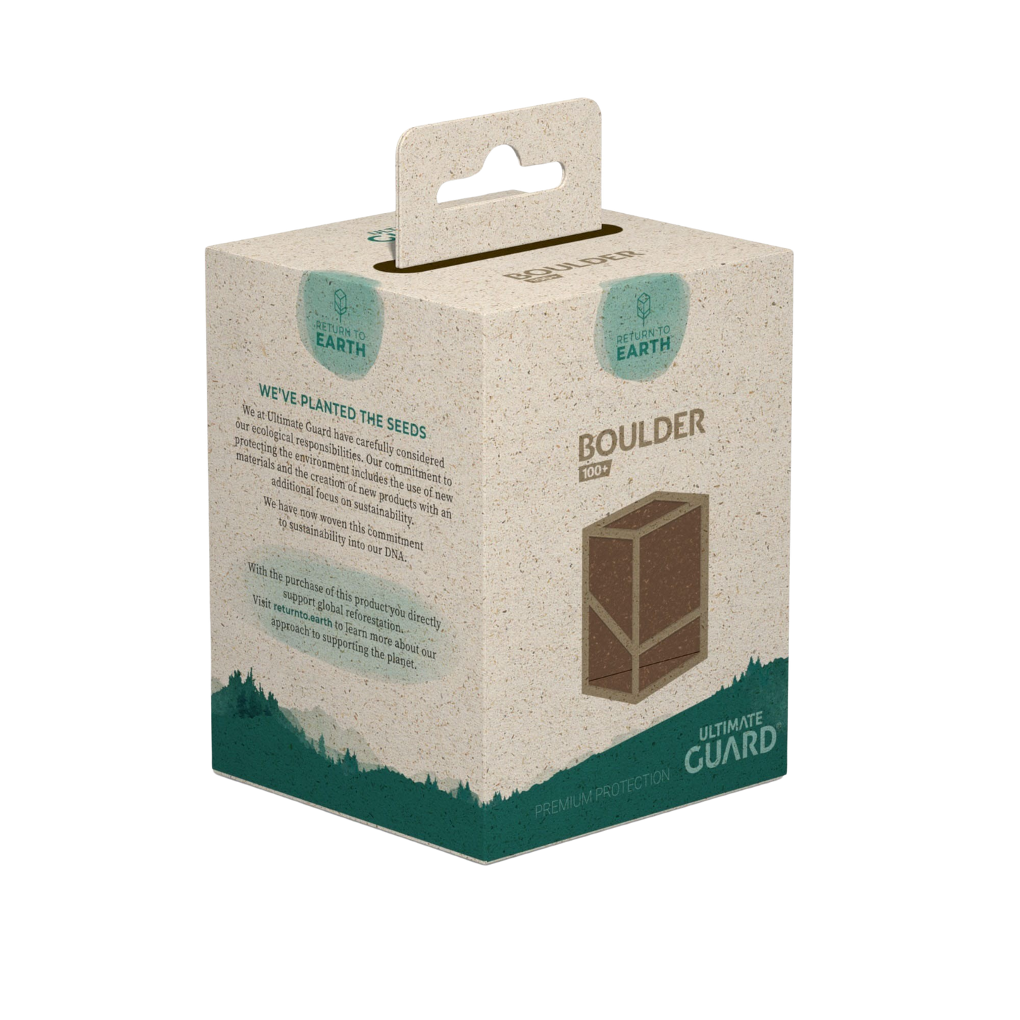 Ultimate Guard - Return To Earth Boulder 100+ Deck Case - Brown