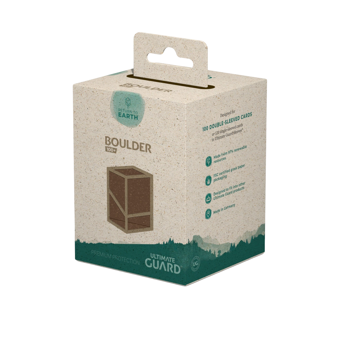 Ultimate Guard - Return To Earth Boulder 100+ Deck Case - Brown