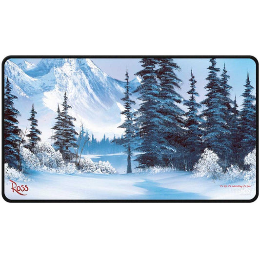Ultra Pro - Bob Ross - Black Stiched Playmat - Winter Paradise