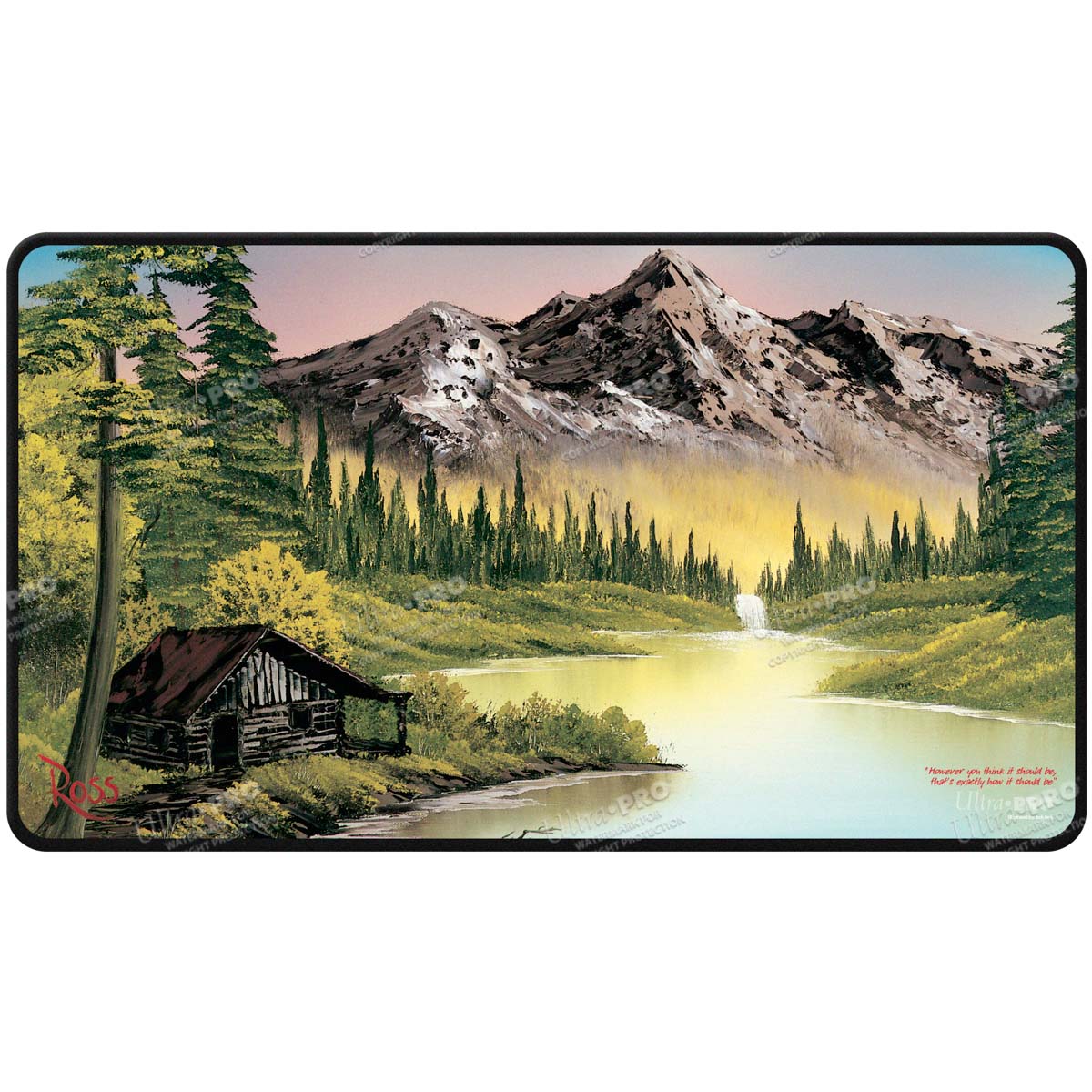 Ultra Pro - Bob Ross - Black Stiched Playmat