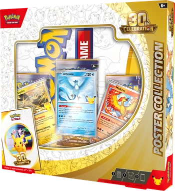 Pokémon - 30th - 30th Celebration - Zapdos & Articuno & Moltres - Poster Collection