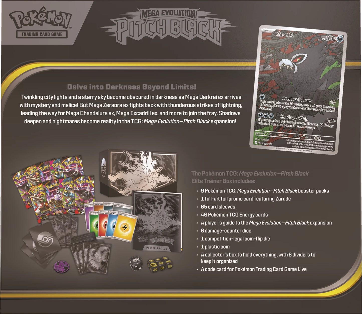 Pokémon - ME05 - Mega Evolution - Pitch Black - Elite Trainer Box