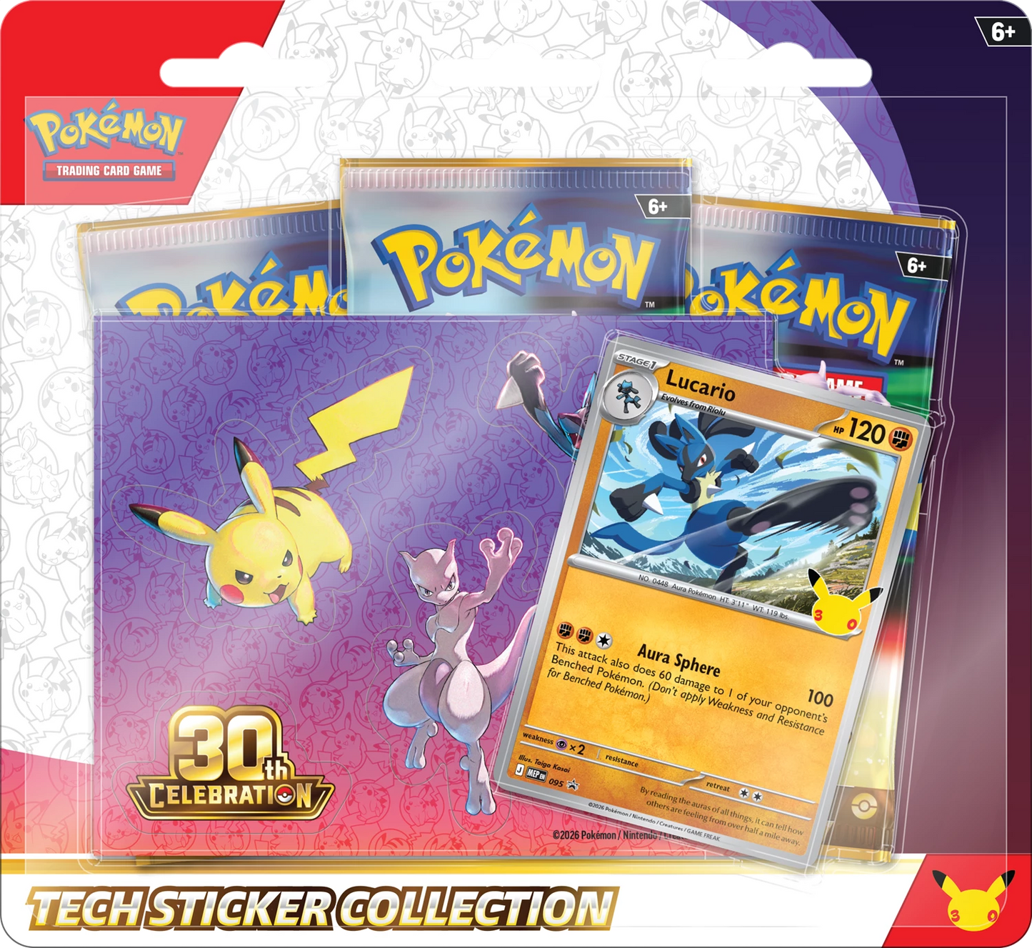 Pokémon - 30th - 30th Celebration - Tech Sticker Collection