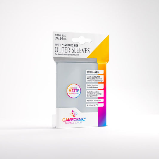Gamegenic - Matte Outer Sleeves - Clear (50)