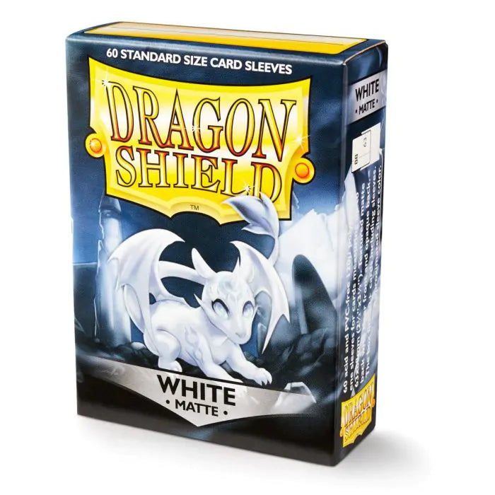 Dragon Shield Matte Sleeves - White - Standard Size (60)