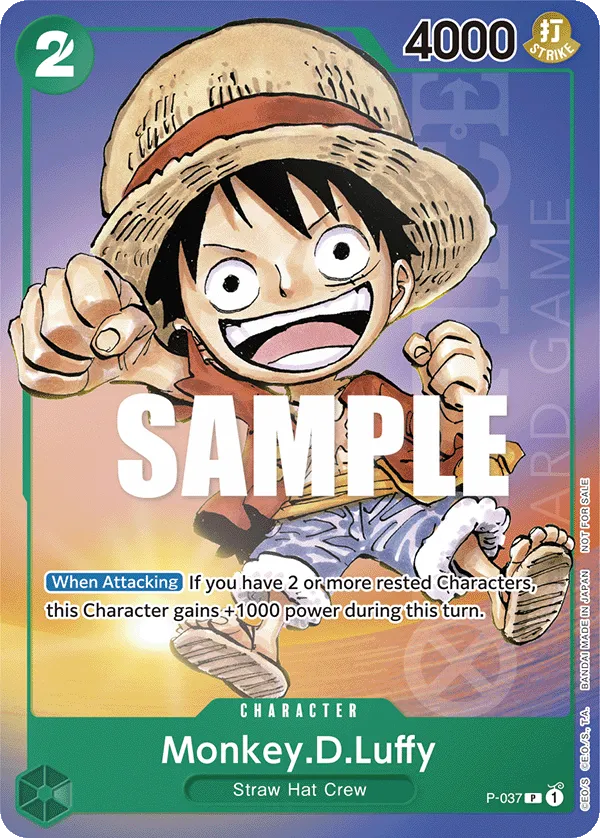 One Piece - Promo - Monkey D. Luffy - P-037 [JP]