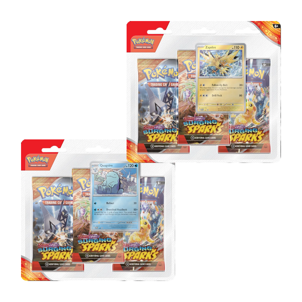 Pokémon - Surging Sparks - SV8 - 3-Pack Blister [EN]