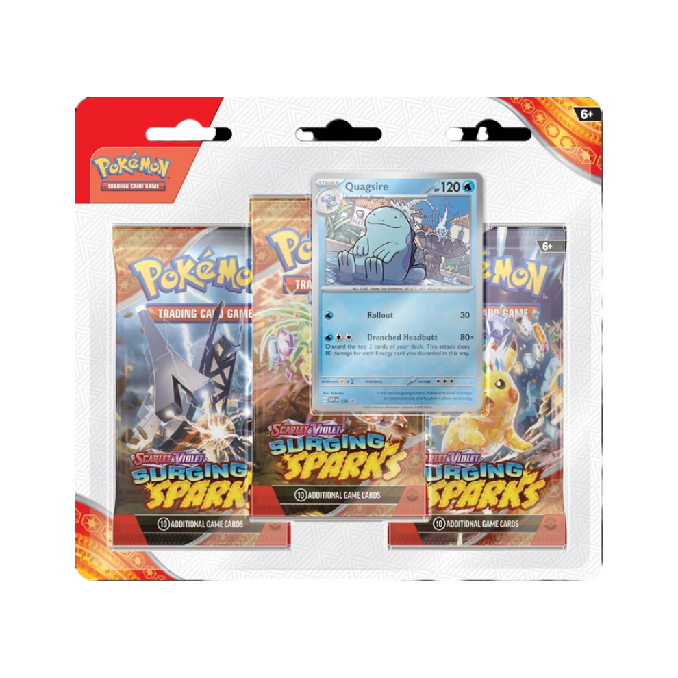 Pokémon - Surging Sparks - SV8 - 3-Pack Blister [EN]