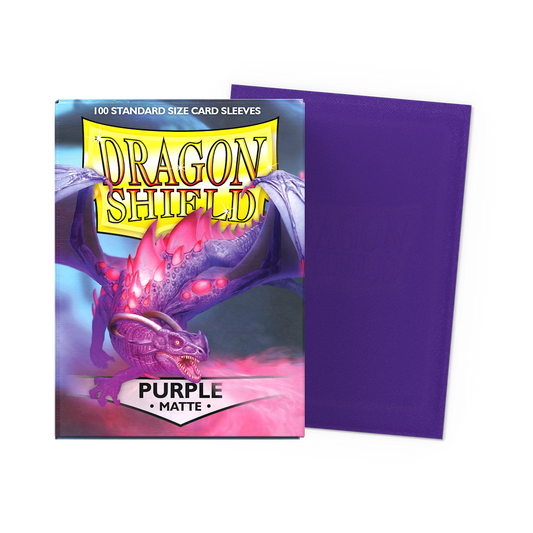 Dragon Shield Matte Sleeves - Purple - Standard Size (100)