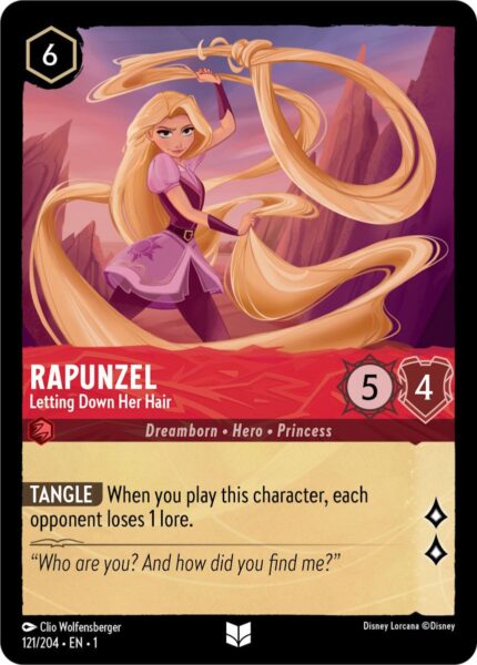 Lorcana - Signed - Set 1 - Rapunzel - 121/204 [JP]