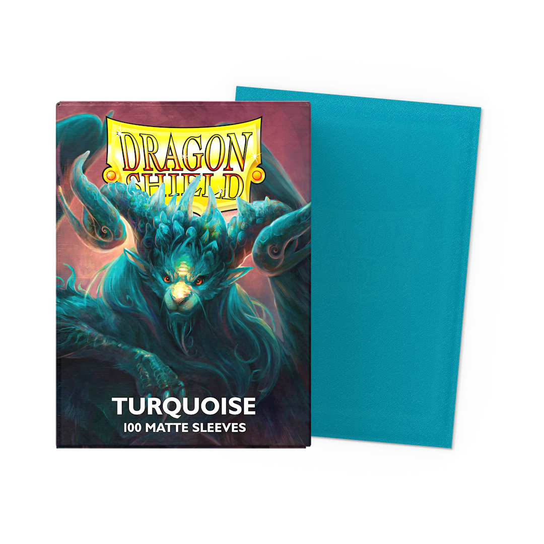 Dragon Shield Matte Sleeves - Turquoise - Standard Size (100)