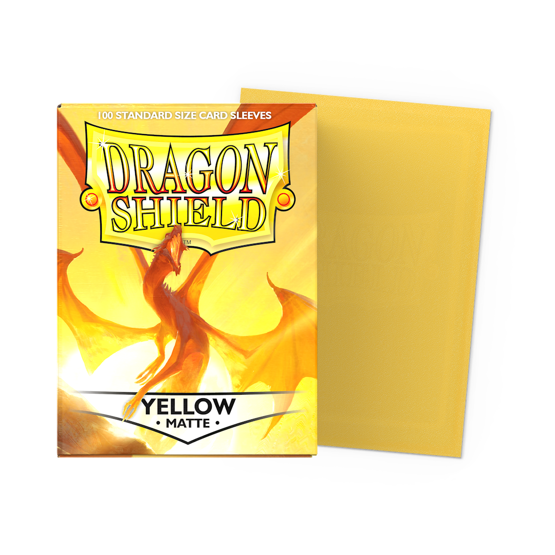 Dragon Shield Matte Sleeves - Yellow - Standard Size (100)