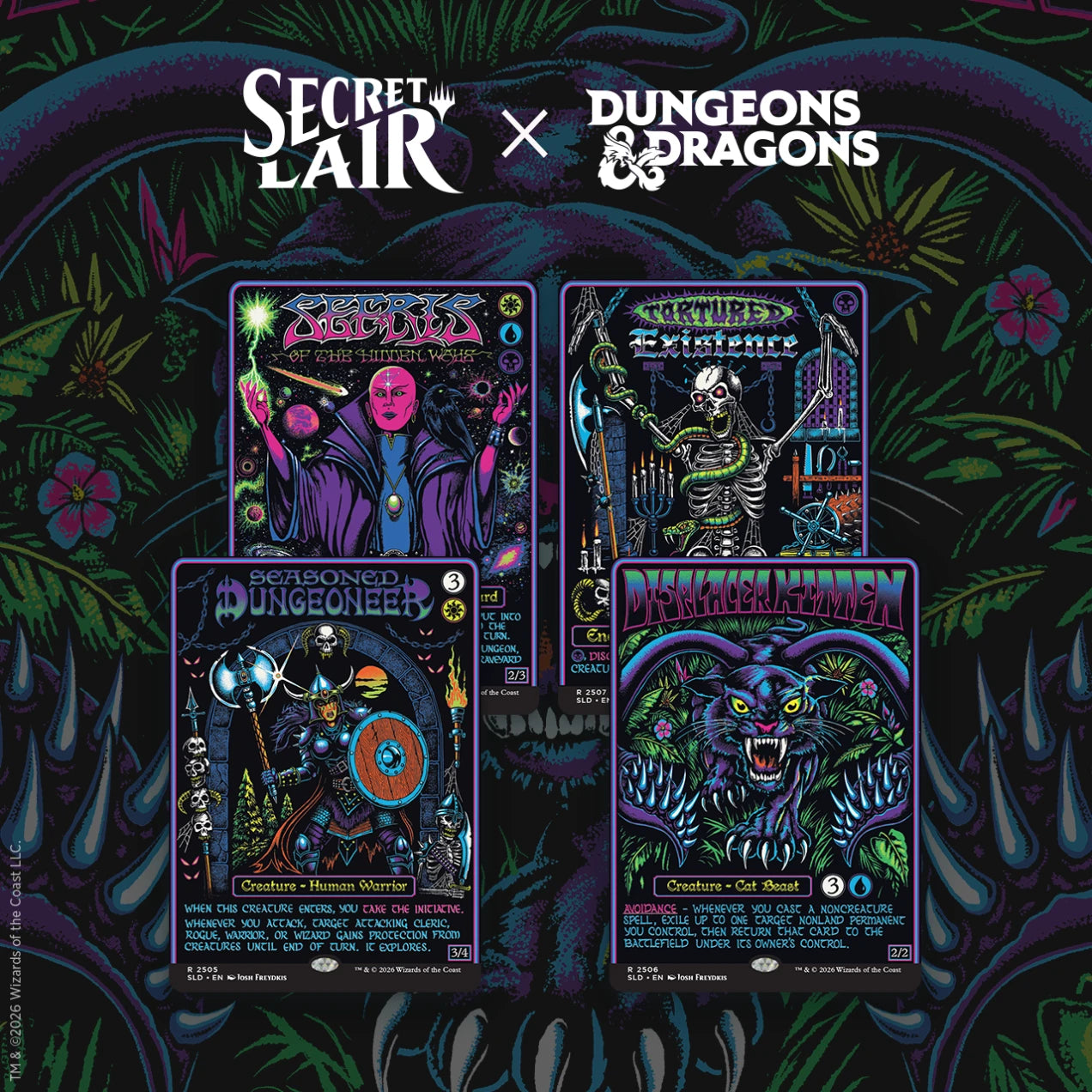 Secret Lair - Dungeons & Dragons - Roll for Initiative Superdrop - Black Lights & Dark Dungeons