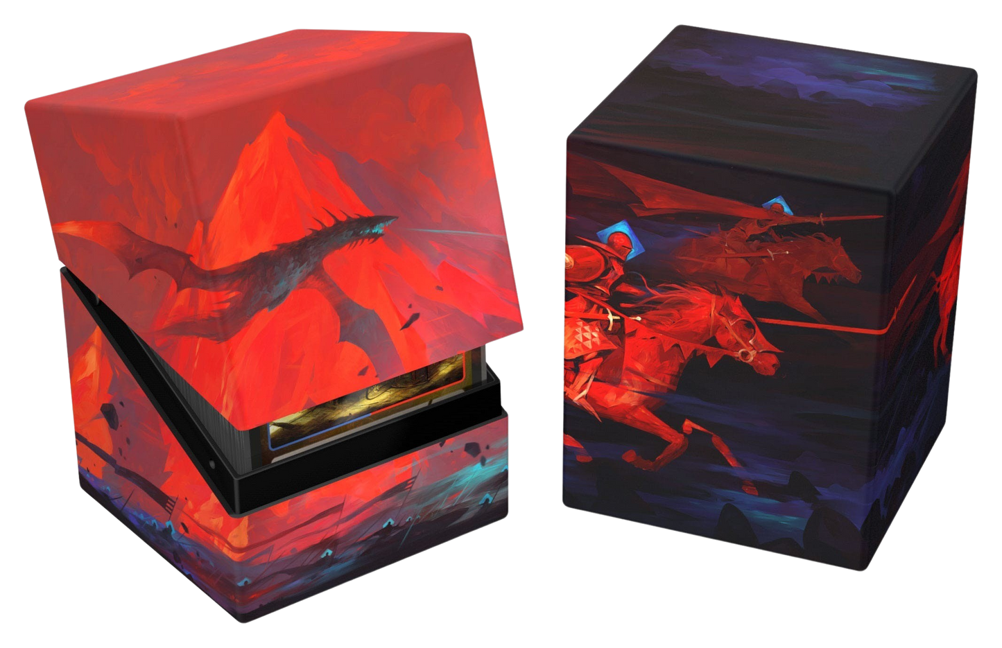 Ultimate Guard - Boulder 100+ 2024 Exclusive Duo-Pack Deck Case - Dominik Mayer: Crowned With Fire