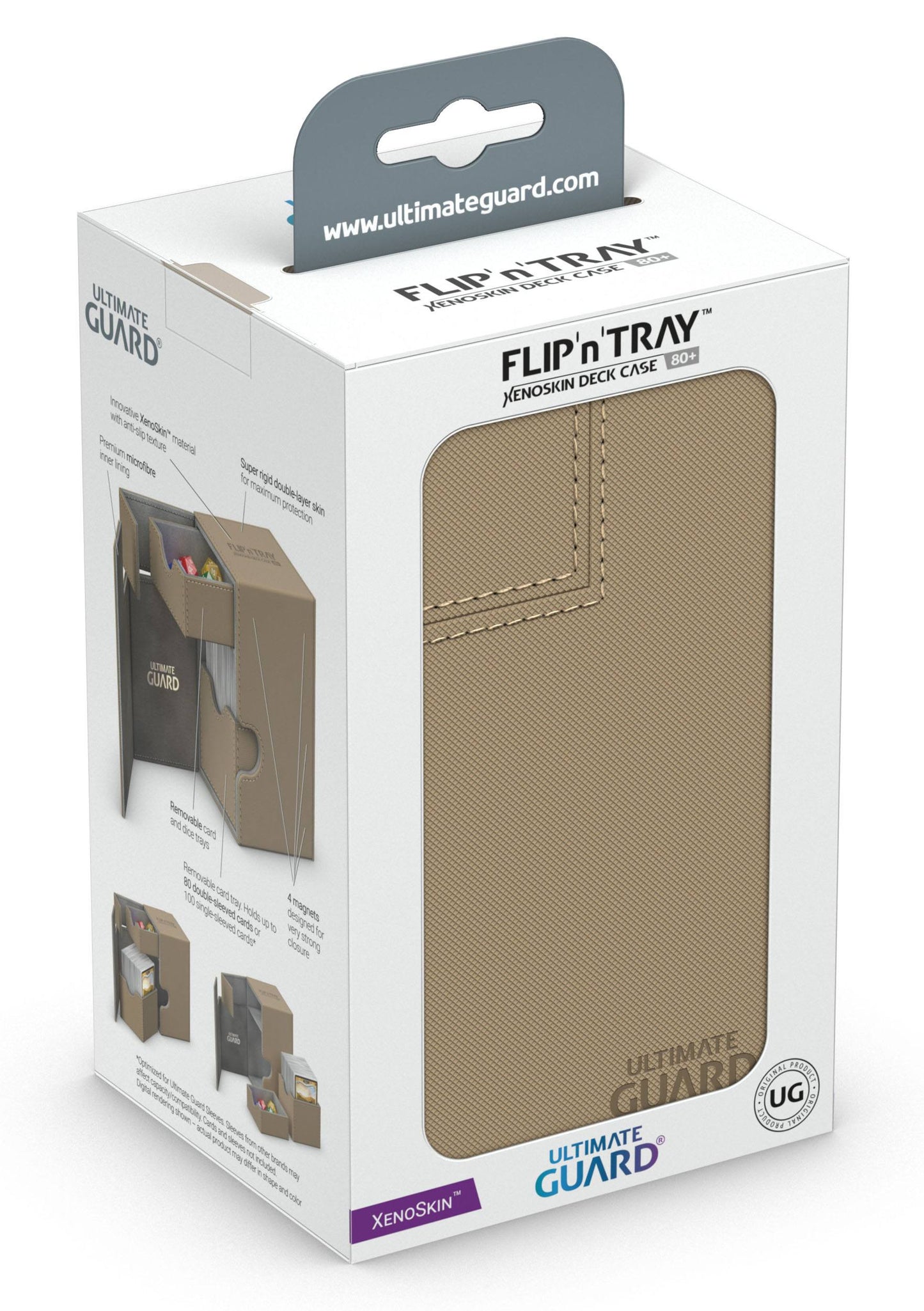 Ultimate Guard - Flip`n`Tray 80+ XenoSkin Deck Box - Sand