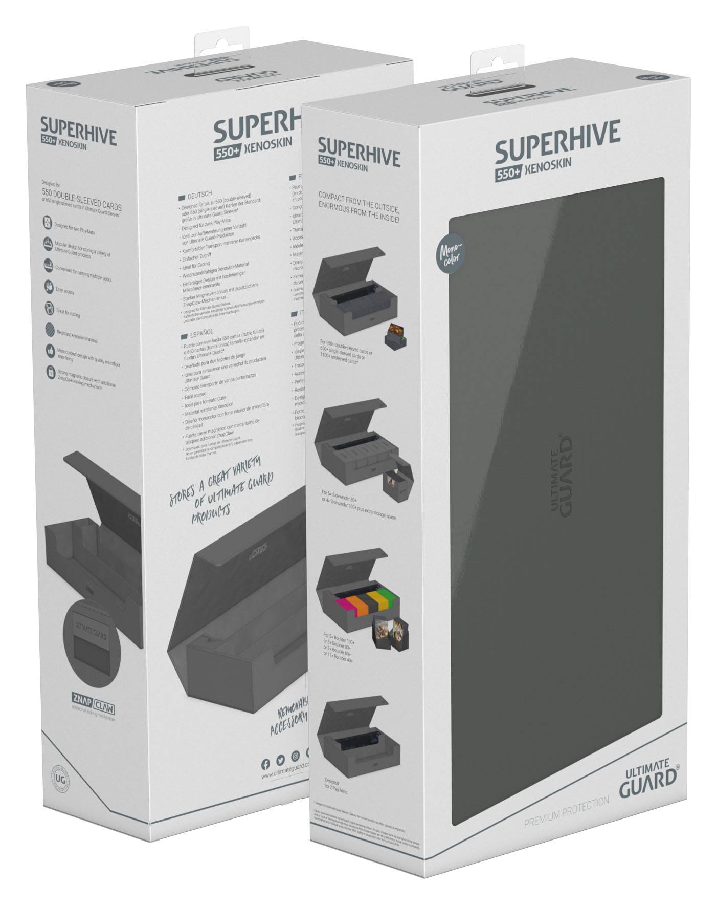 Ultimate Guard - Superhive 550+ XenoSkin Deck Box - Grey