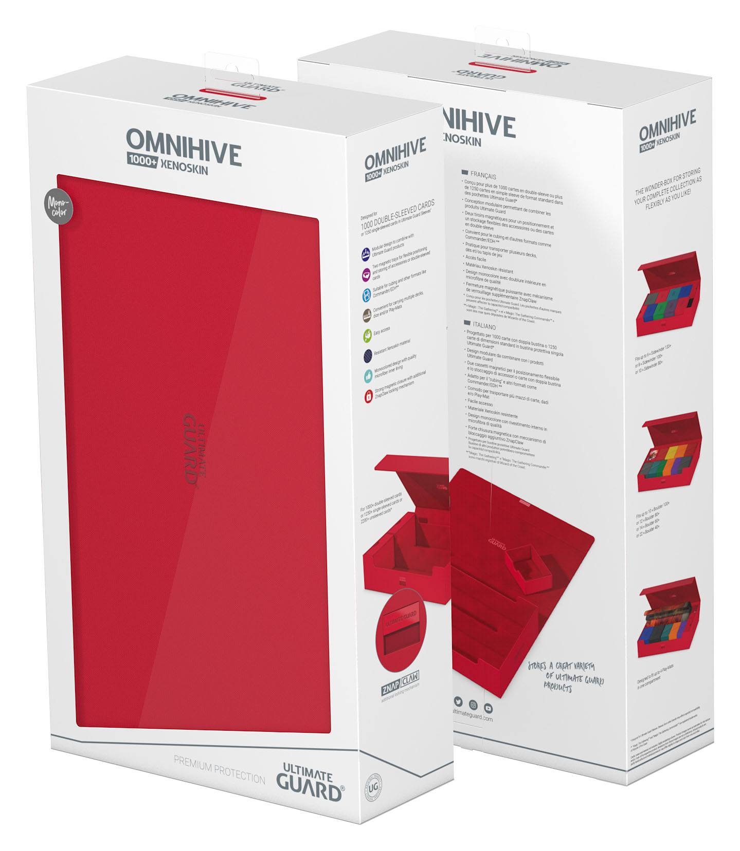 Ultimate Guard - Omnihive 1000+ XenoSkin Deck Box - Red