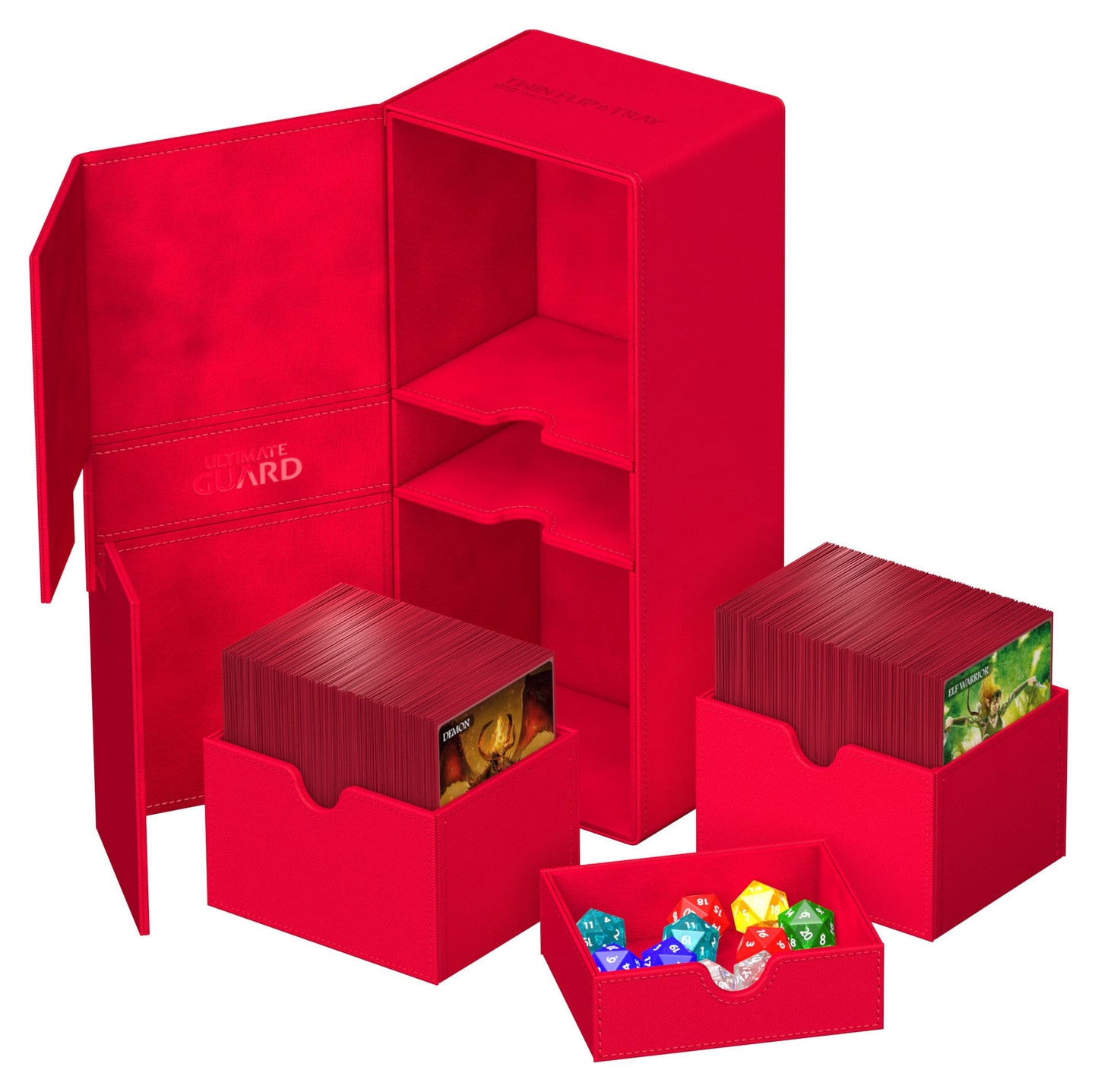 Ultimate Guard - Twin Flip`n`Tray 266+ XenoSkin Deck Box - Red