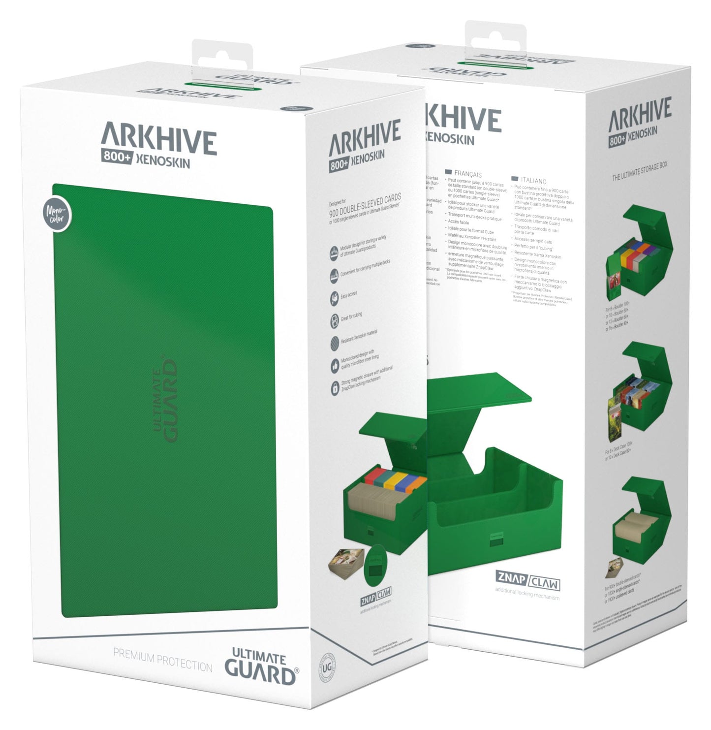 Ultimate Guard - Arkhive 800+ XenoSkin Deck Box - Green