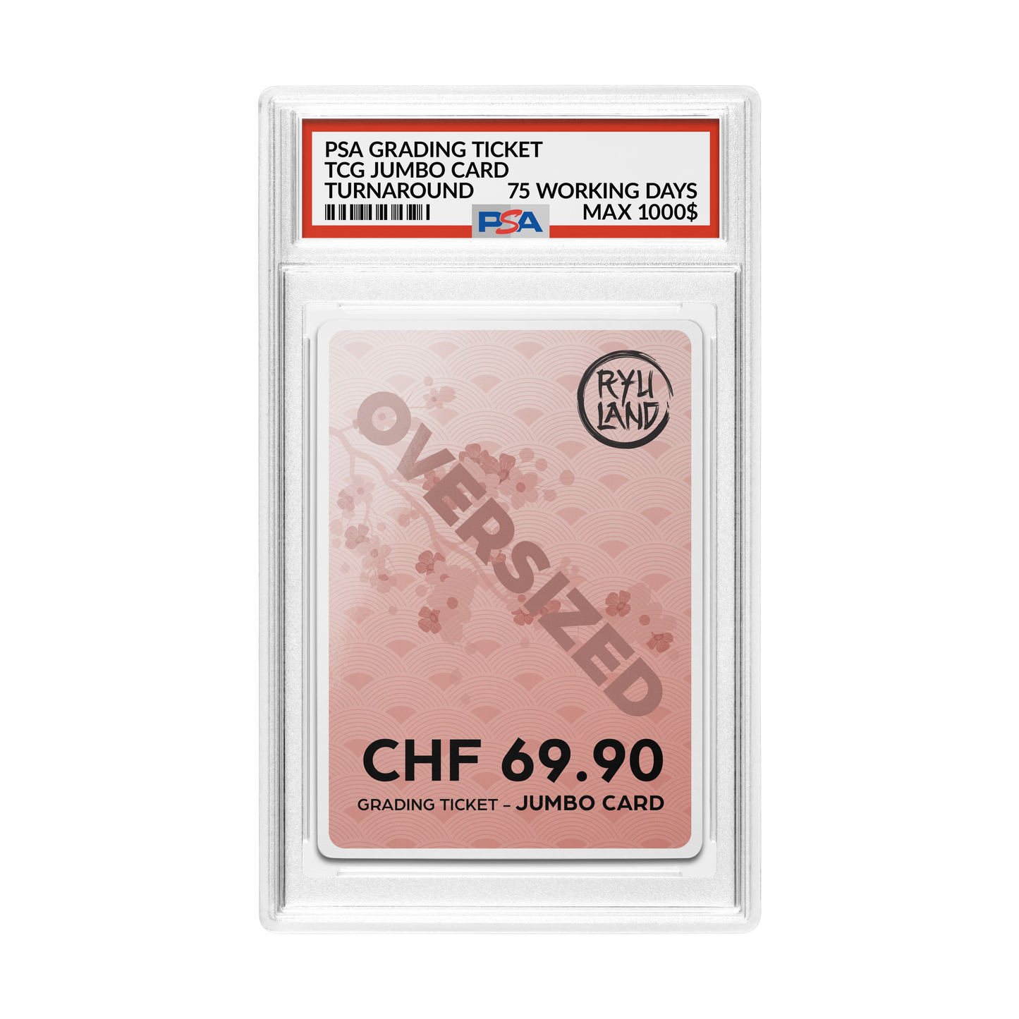 PSA Grading Ticket - Card Jumbo - OVERSIZED